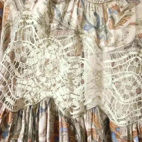 Free People Paisley and Lace Tunic - Picture 4 of 7